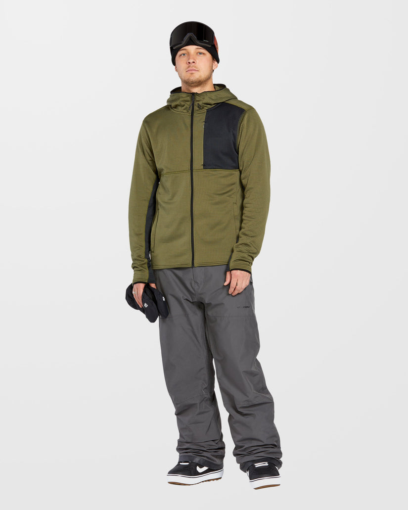 Gridlock Full Zip Kapuzenpullover - Ivy