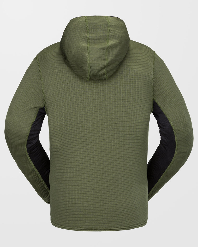 Gridlock Full Zip Kapuzenpullover - Ivy