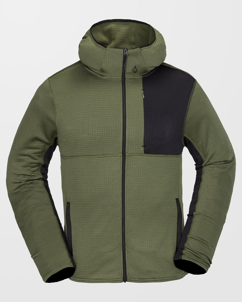 Gridlock Full Zip Kapuzenpullover - Ivy