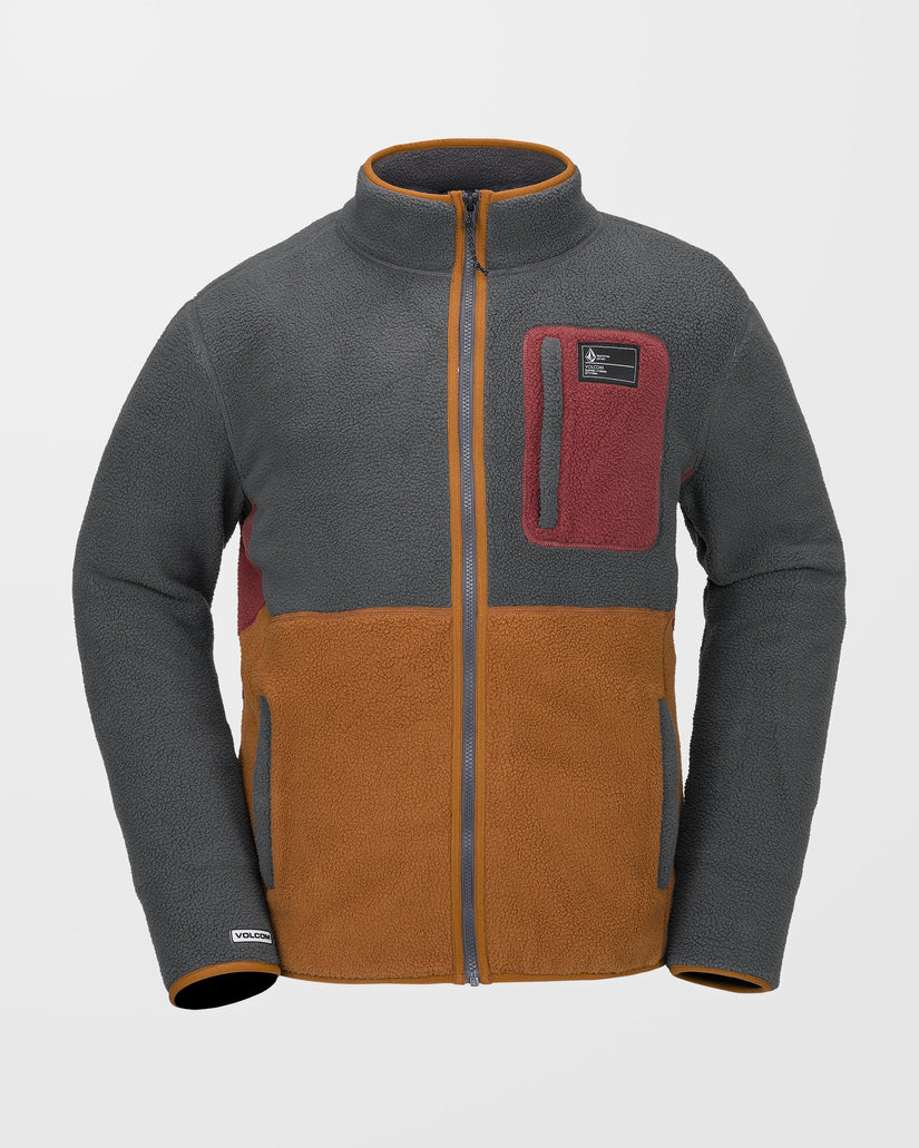 Fleecer Full Zip Jacke - Charcoal