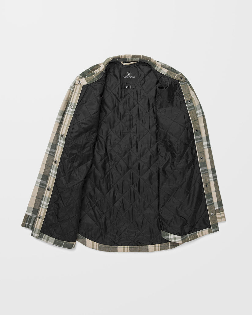 Insulated Riding Flannel Jacke - Sand