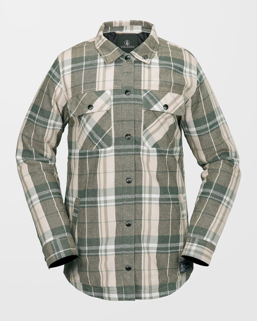 Insulated Riding Flannel Jacke - Sand