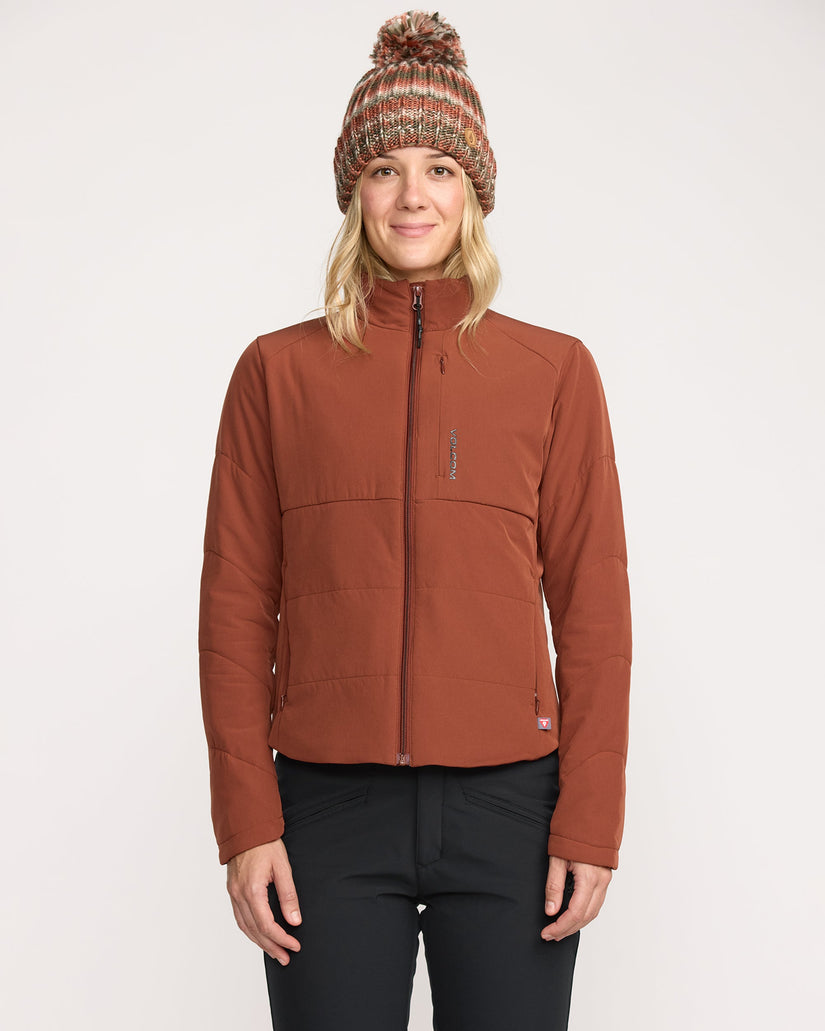 Evergreen Full Zip Jacke - Henna