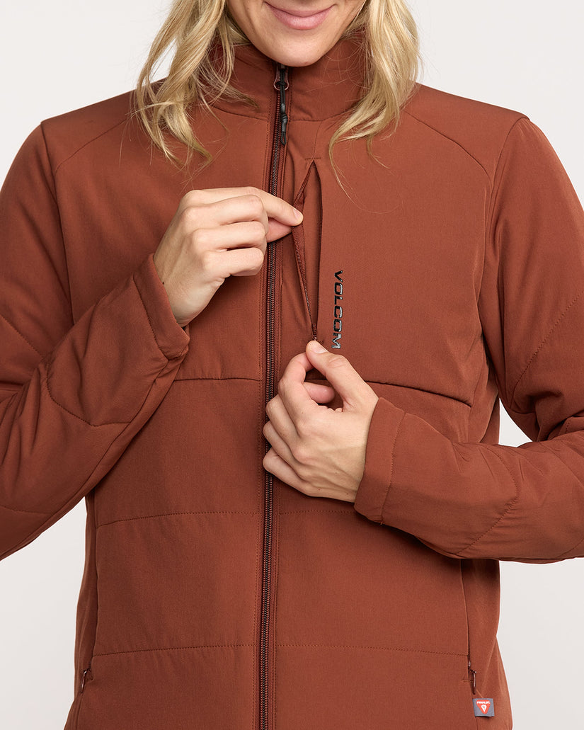 Evergreen Full Zip Jacke - Henna