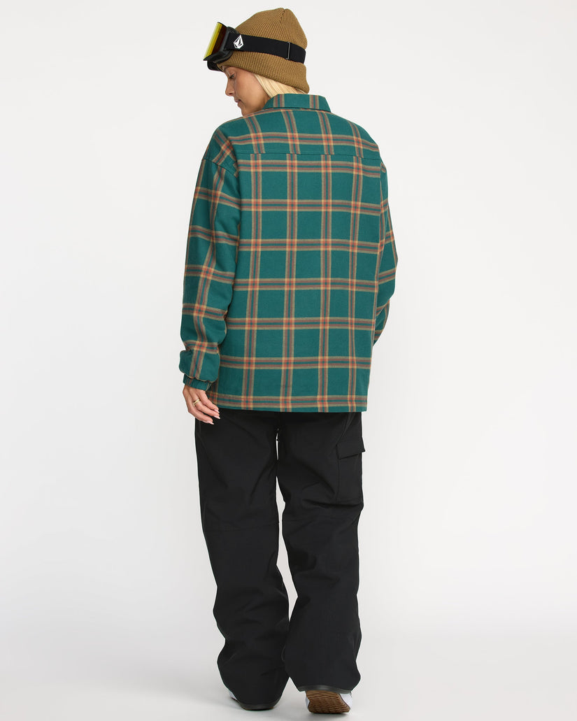 Insulated Riding Flannel Jacke - Atlantic Deep