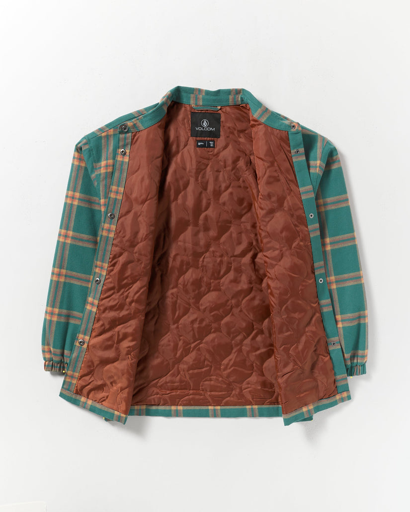 Insulated Riding Flannel Jacke - Atlantic Deep
