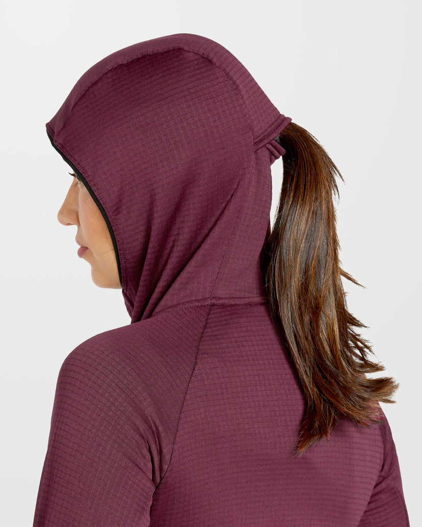 Gridlock Balaclava Kapuzenpullover - Burgundy