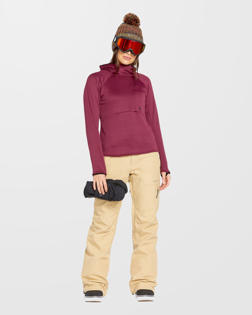Gridlock Balaclava Kapuzenpullover - Burgundy