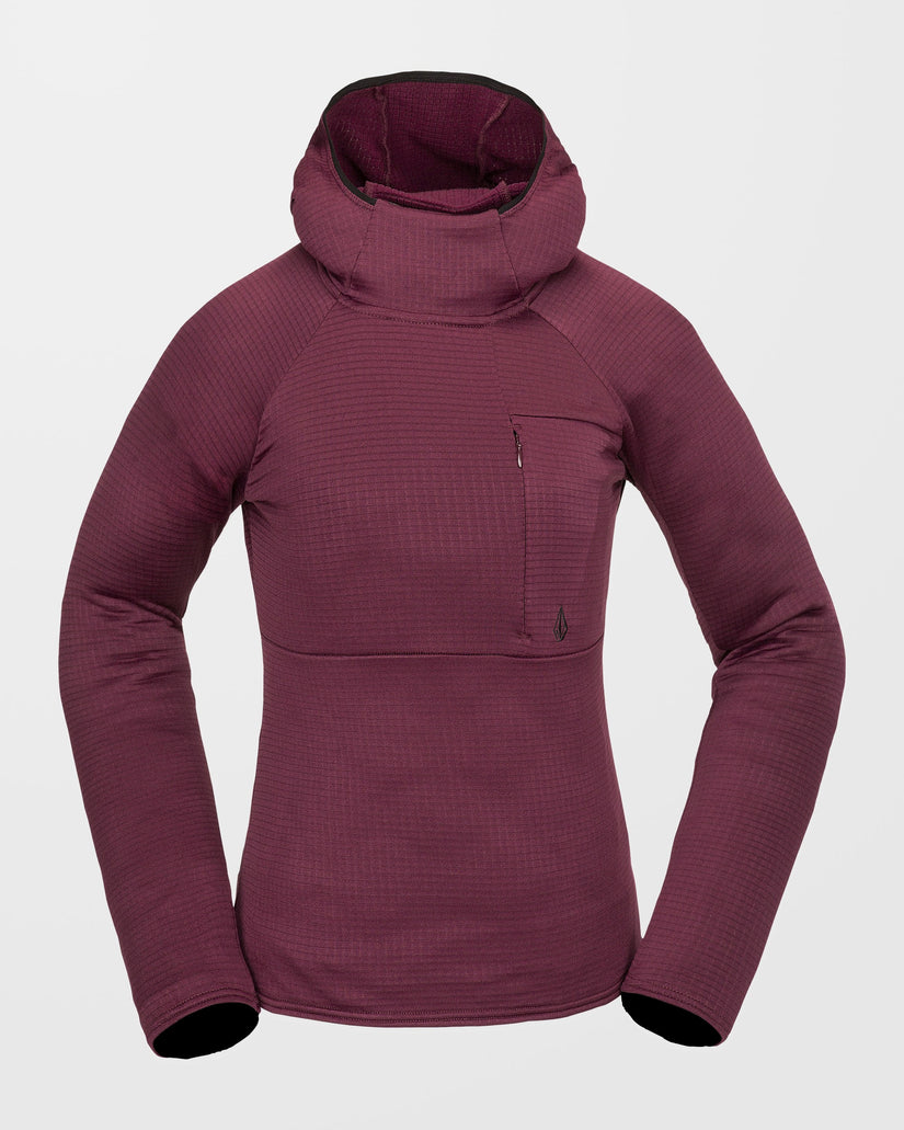 Gridlock Balaclava Kapuzenpullover - Burgundy