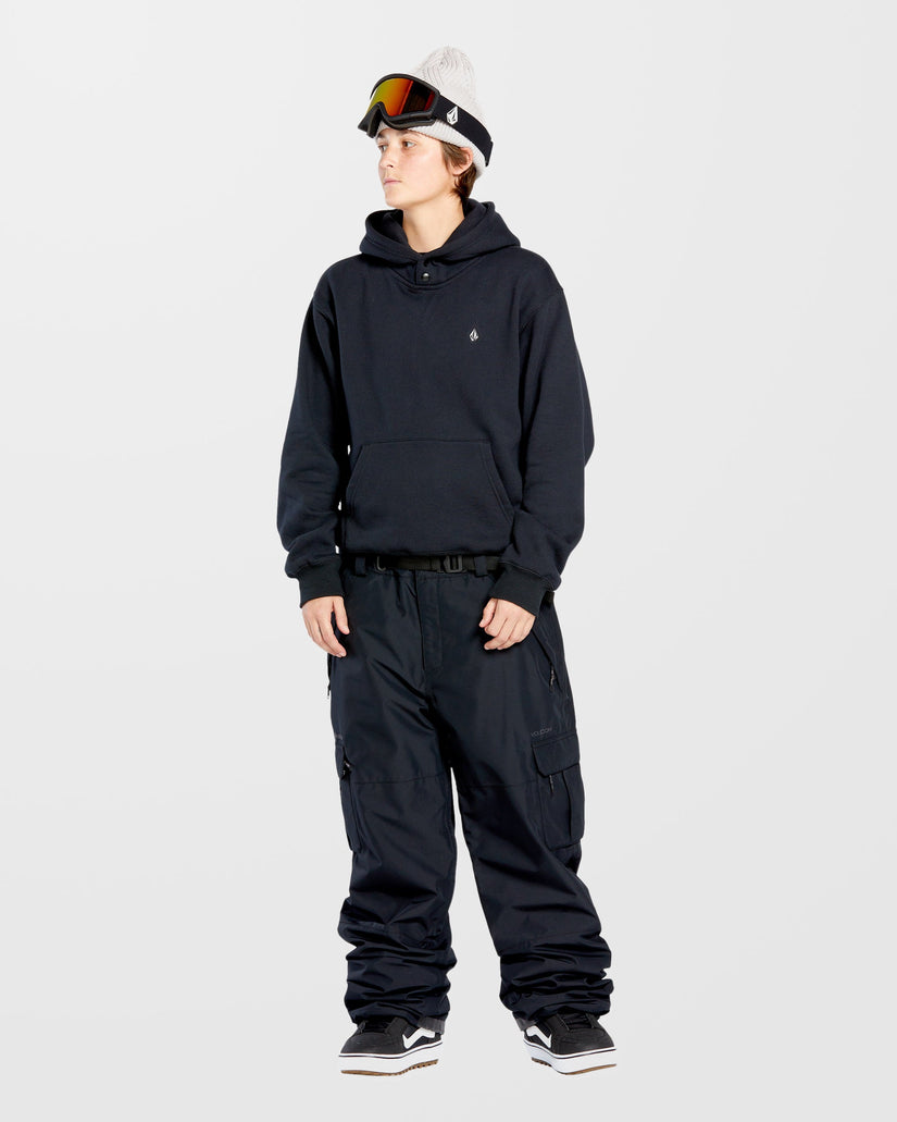 Costus Fleece Kapuzenpullover - Black