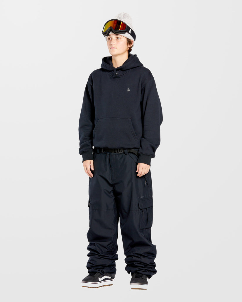 Costus Fleece Kapuzenpullover - Black