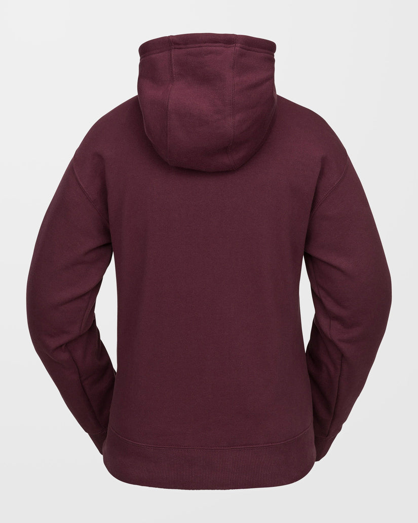 Costus Fleece Kapuzenpullover - Burgundy