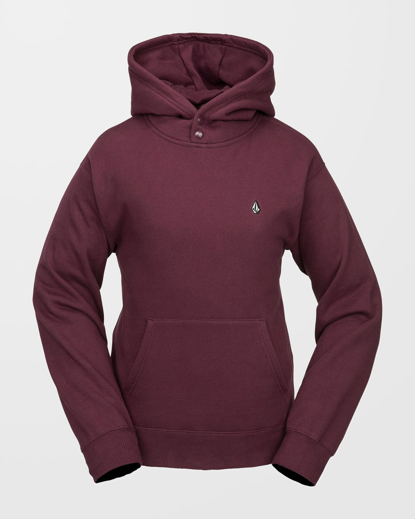 Costus Fleece Kapuzenpullover - Burgundy