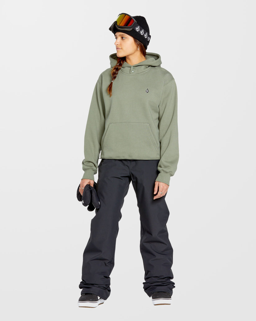 Costus Fleece Kapuzenpullover - Lichen Green
