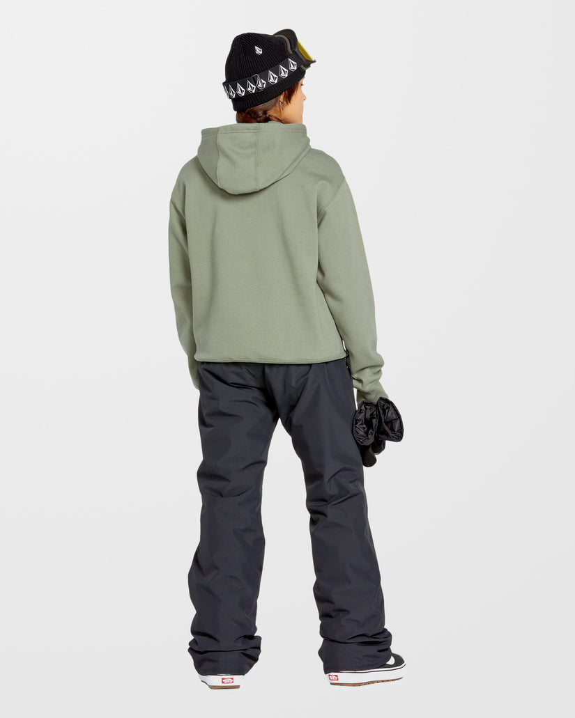 Costus Fleece Kapuzenpullover - Lichen Green