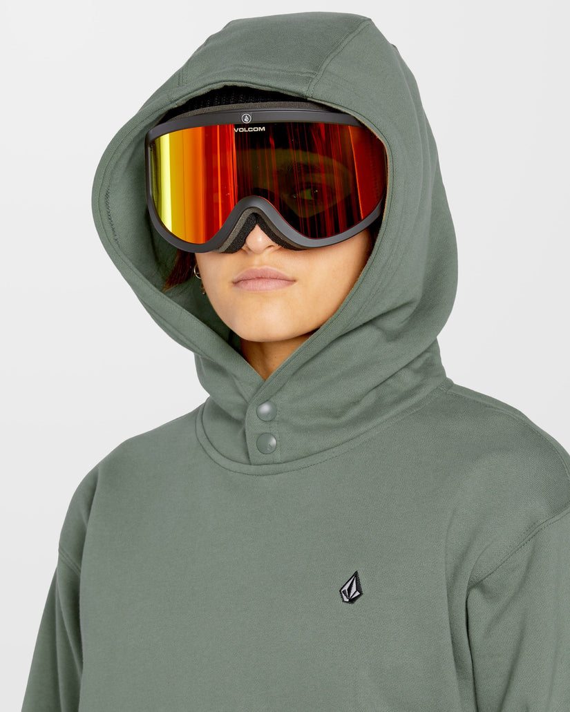 Costus Fleece Kapuzenpullover - Lichen Green