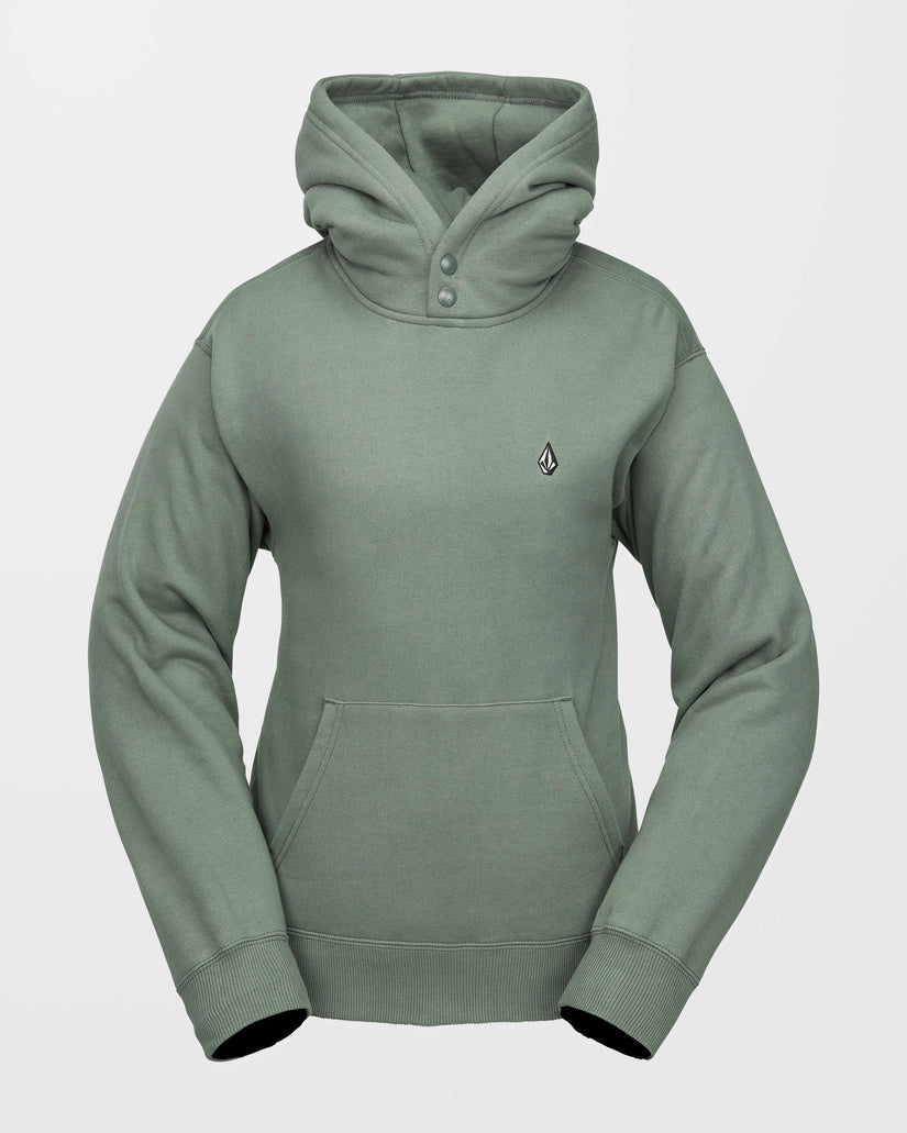 Costus Fleece Kapuzenpullover - Lichen Green