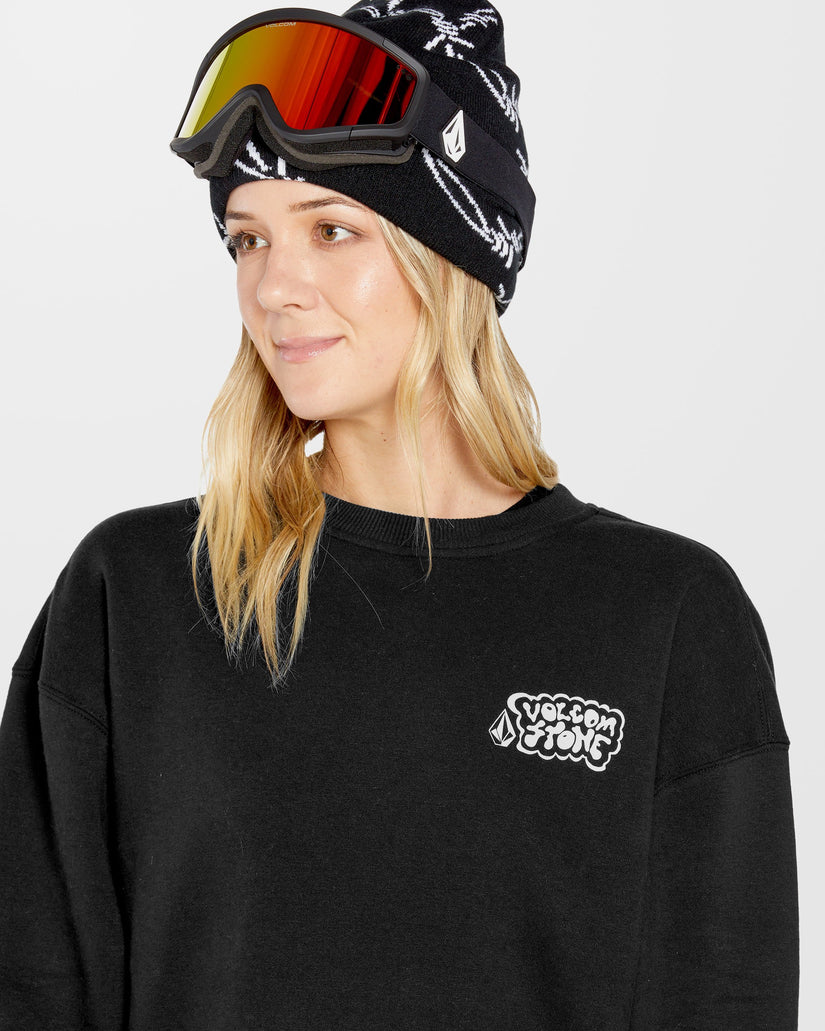 Essential Fleece Pullover -  Black
