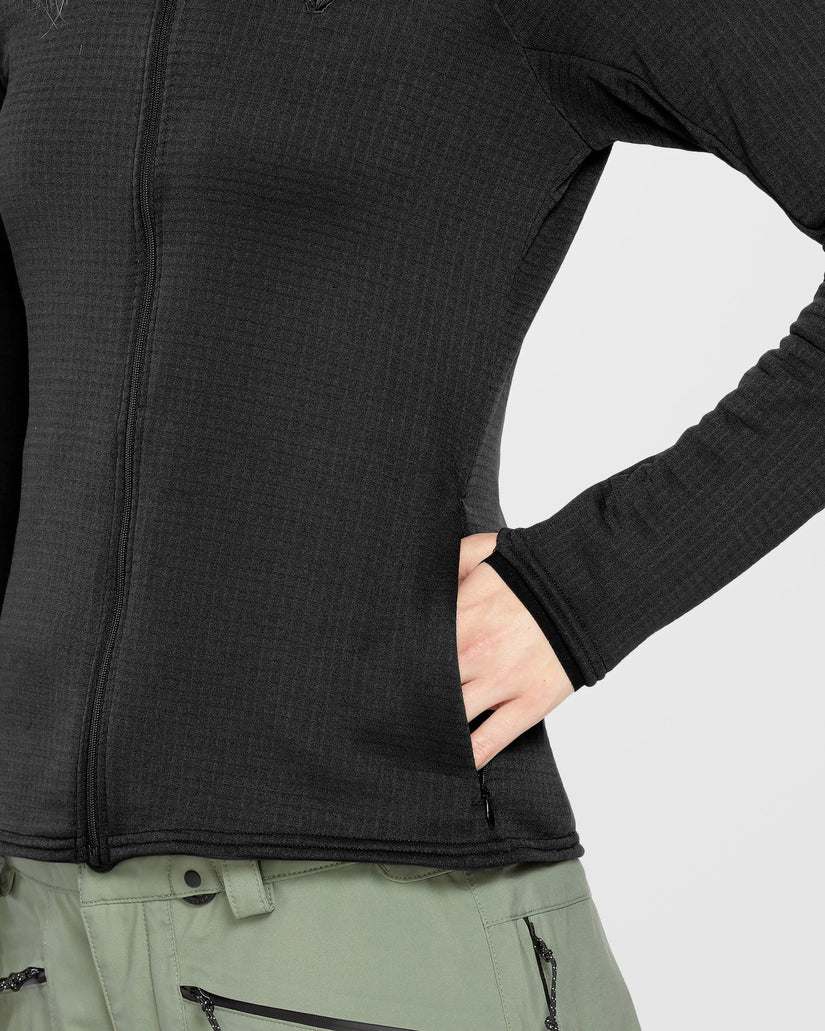 Gridlock Full Zip Pullover - Black