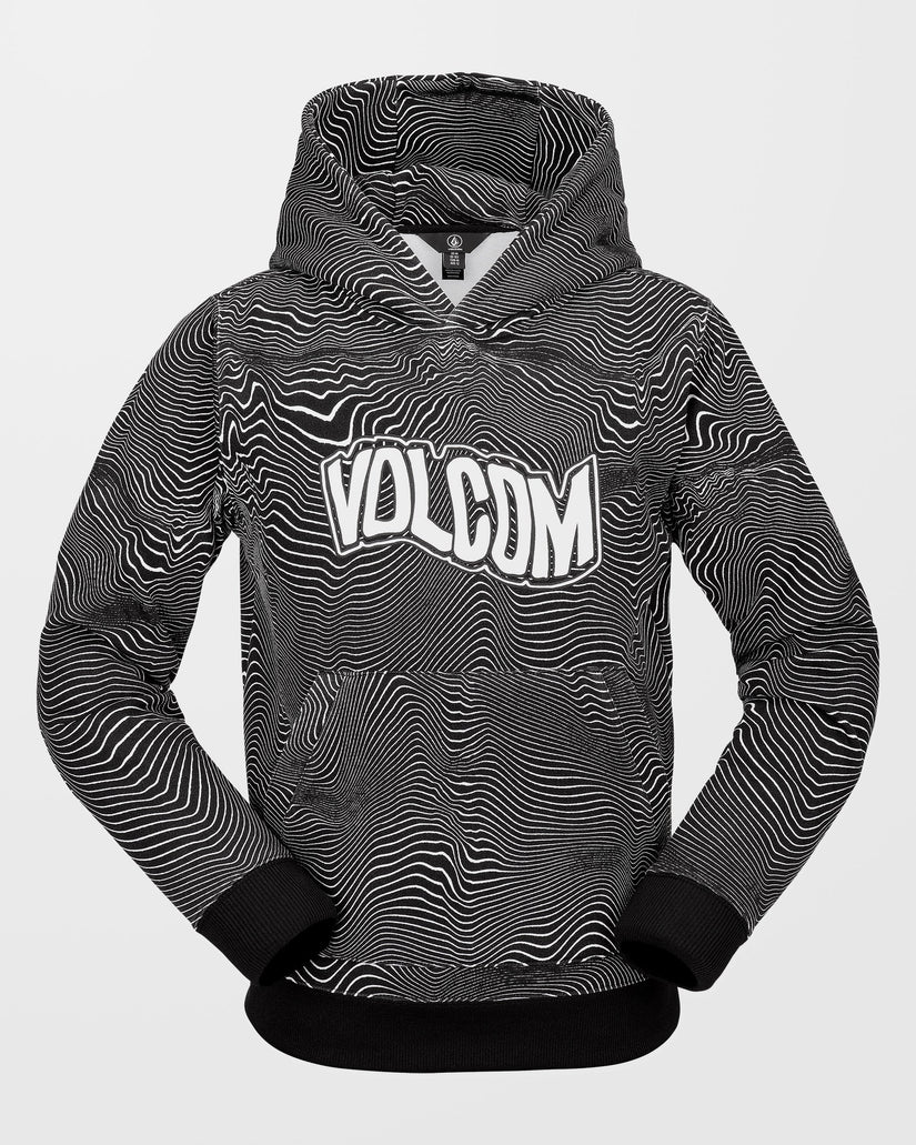 Hydro Fleece Kapuzenpullover - Black Print - (KINDER)