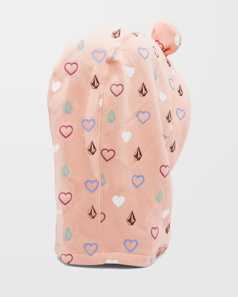 Snow Creature Hood Thingy - Coral Haze - (KINDER)