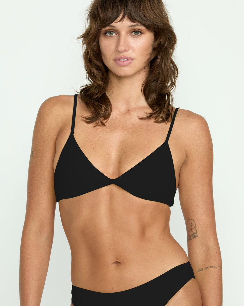 Simply Seamless V Neck Bikinioberteil - Black