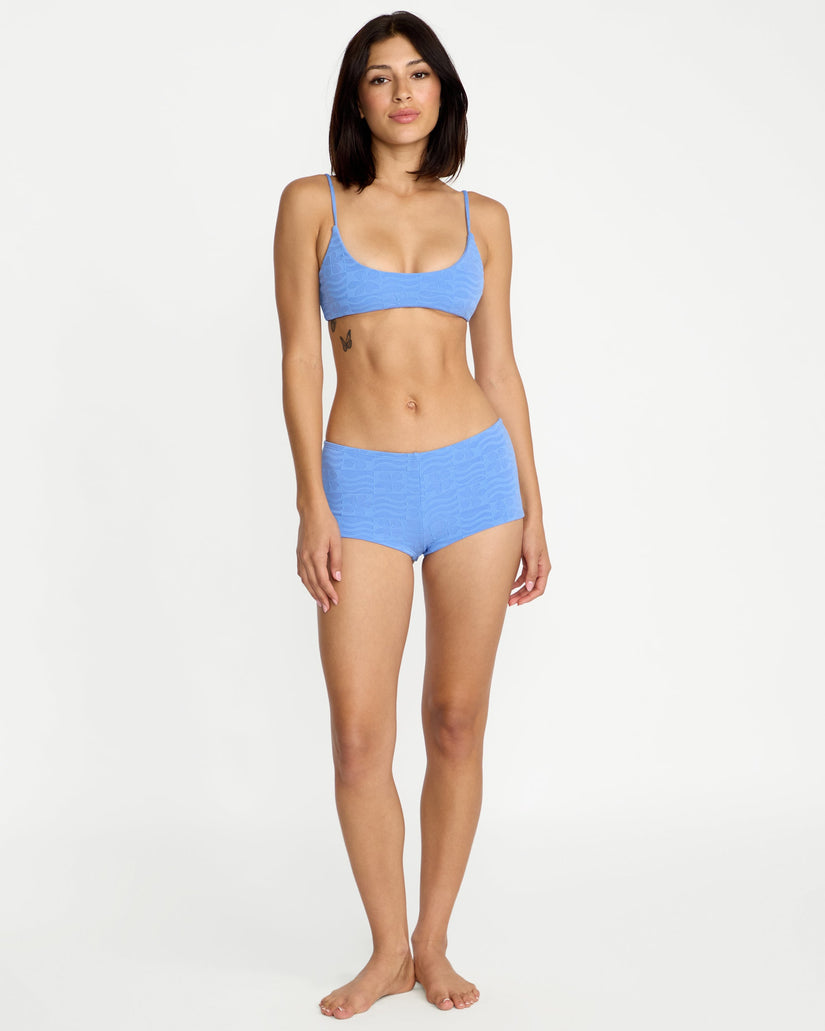 Coco Crop Bikinioberteil - Light Blue Acid