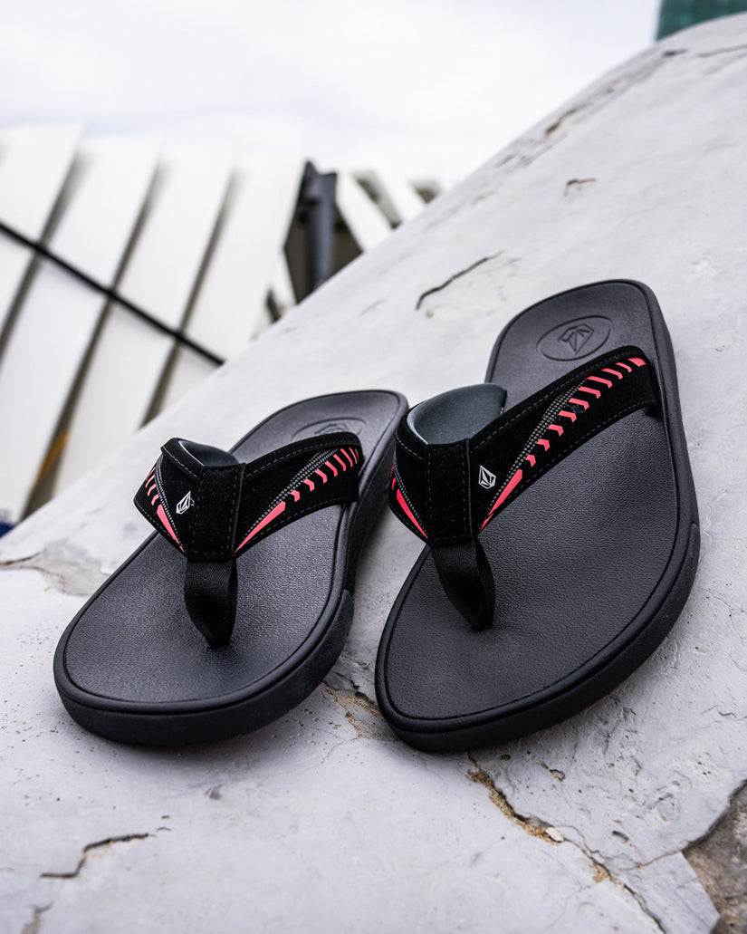 Jack Robinson Sandalen - BLACK RED