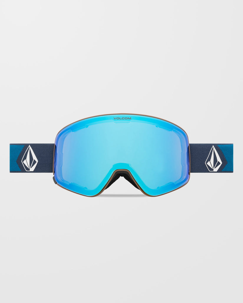 Odyssey Navy Cobalt Goggle (+Bonus Brillenglas - Dark Grey) - Ice Chrome