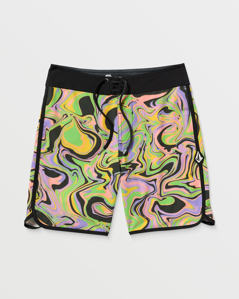 Mod Infuse Scallop Boardshorts - STEEL GREY - (KINDER)