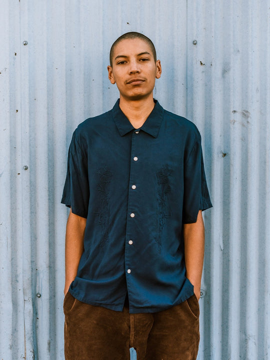 Louie Lopez kurzarm Hemd - NAVY