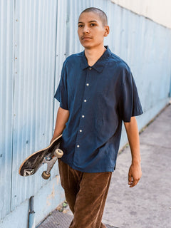 Louie Lopez kurzarm Hemd - NAVY