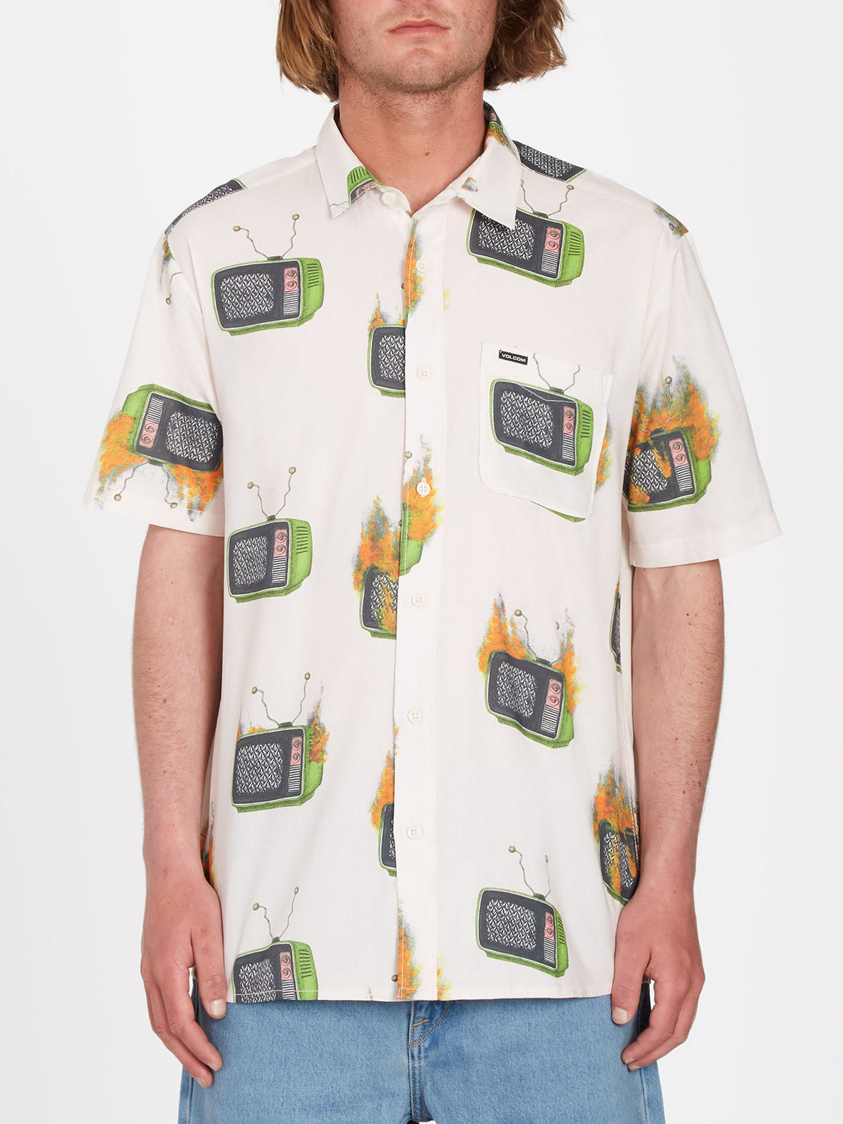 Justin Hager Woven Shirt - WHITECAP GREY (A0412309_WCG) [F]