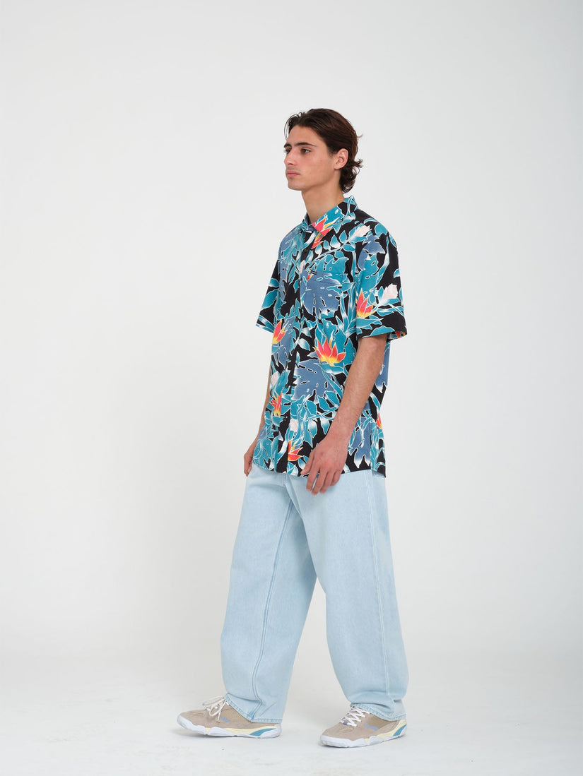 Leaf Pit Floral Shirt - BLACK (A0412413_BLK) [99]