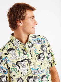 Surf Vitals Ozzy Shirt - GLIMMER YELLOW
