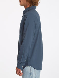 Oxford Stretch Shirt - MARINA BLUE (A0511801_MRB) [1]