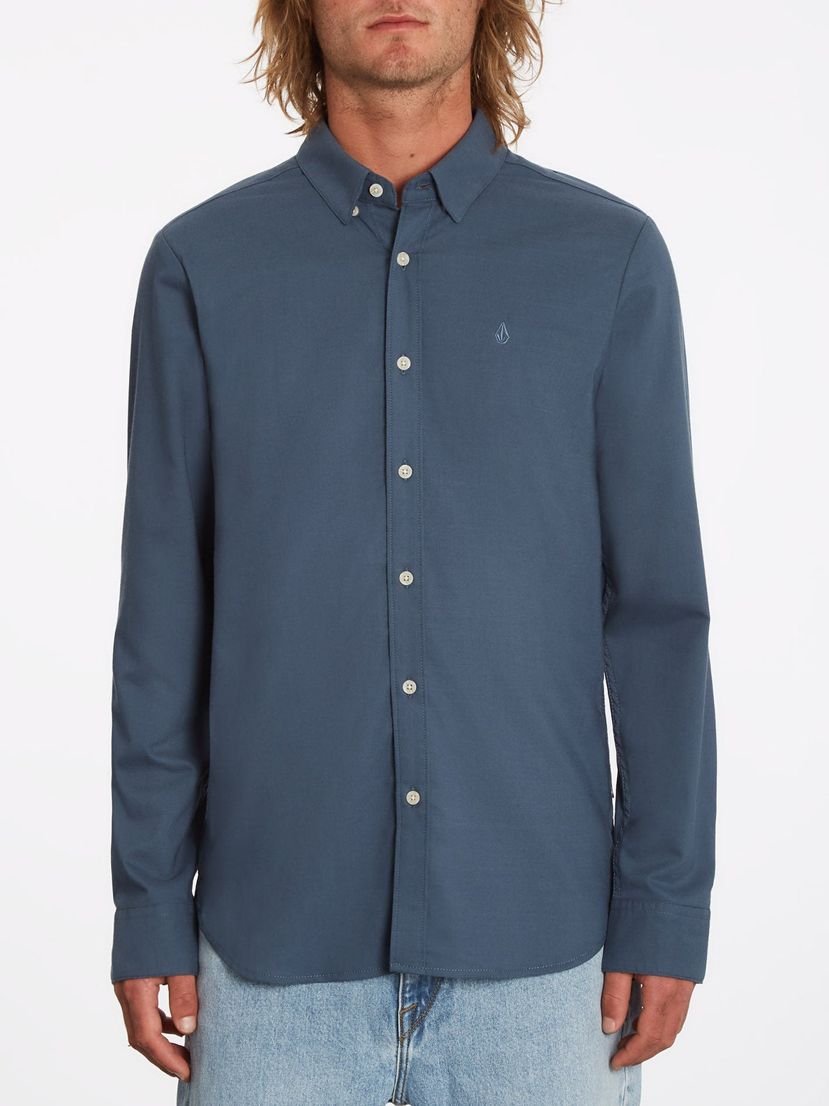 Oxford Stretch Shirt - MARINA BLUE (A0511801_MRB) [F]