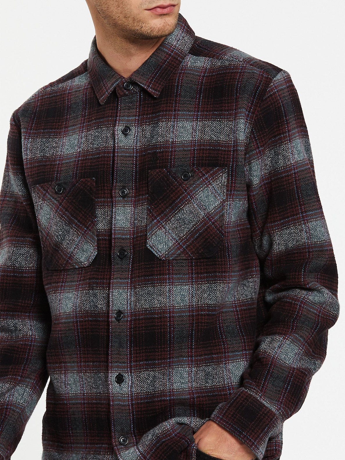 QUINTIN FLANNEL L/S (A0532001_BLK) [2]