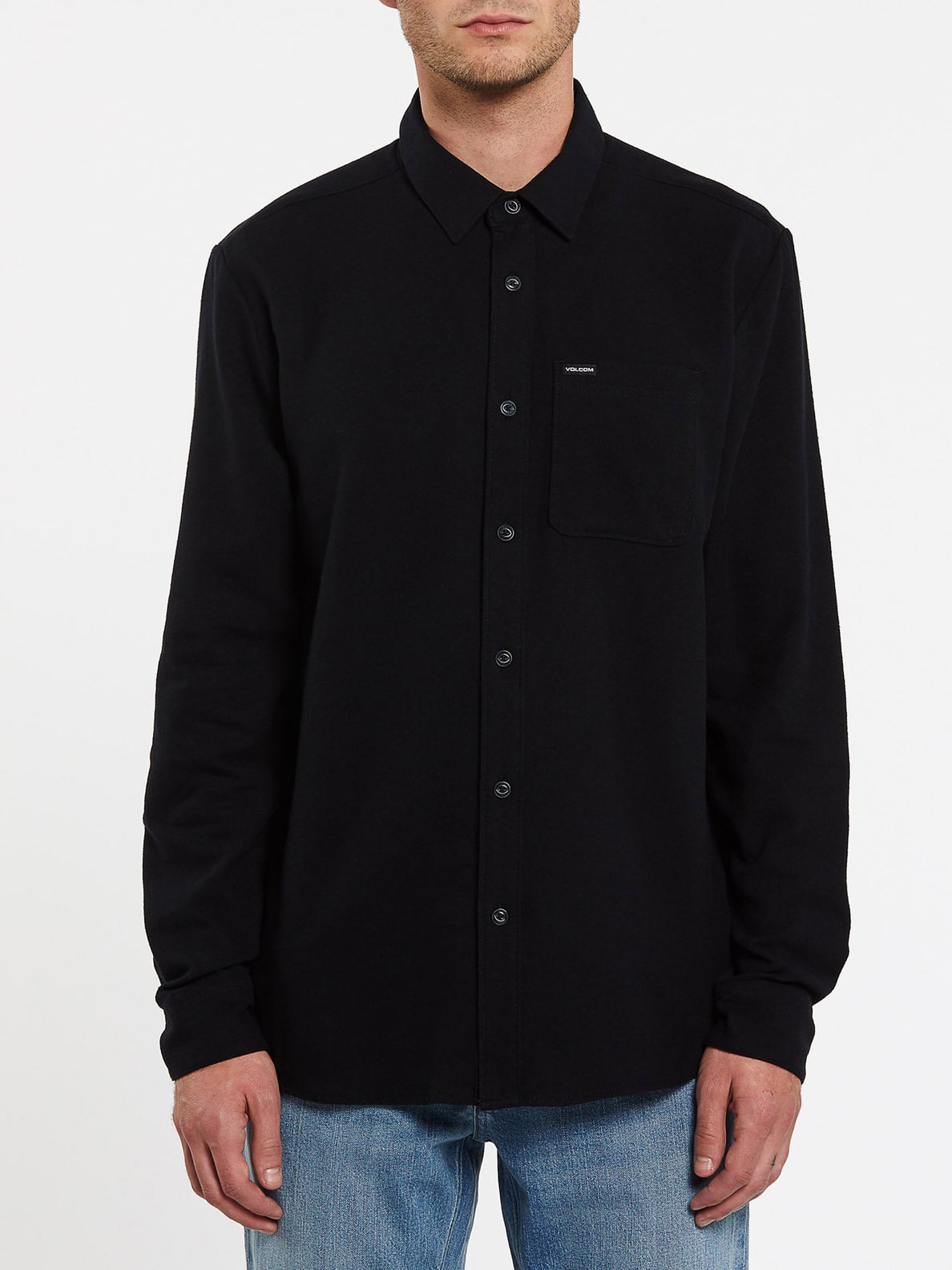 CADEN SOLID L/S (A0532004_BLK) [F]