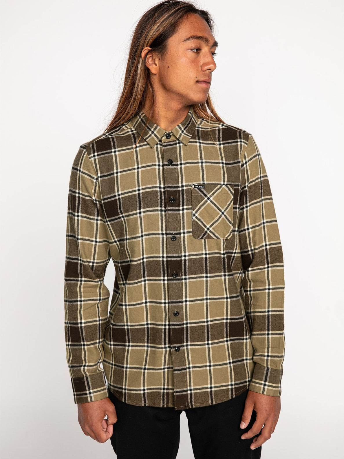Caden Plaid Shirt - KHAKI (A0532203_KHA) [12]