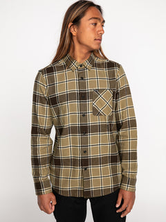 Caden Plaid Shirt - KHAKI (A0532203_KHA) [12]