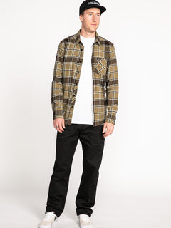 Caden Plaid Shirt - KHAKI (A0532203_KHA) [13]
