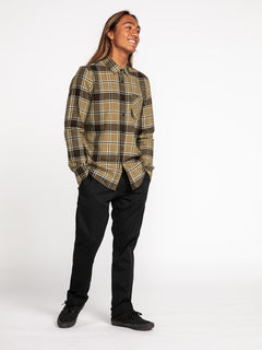 Caden Plaid Shirt - KHAKI (A0532203_KHA) [14]