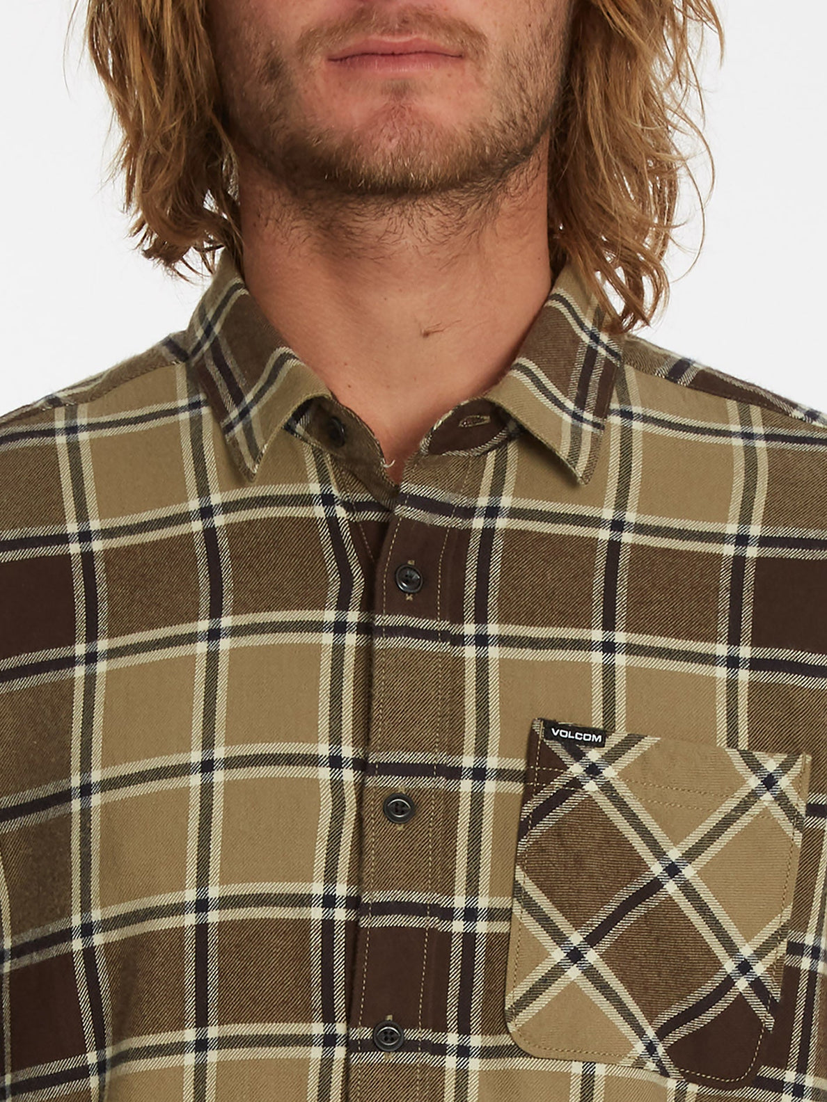 Caden Plaid Shirt - KHAKI (A0532203_KHA) [4]