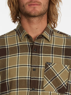 Caden Plaid Shirt - KHAKI (A0532203_KHA) [4]