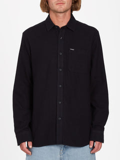 Caden Solid Shirt - BLACK (A0532204_BLK) [F]