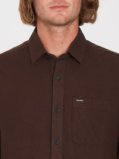Caden Solid Shirt - DARK BROWN (A0532204_DBR) [4]