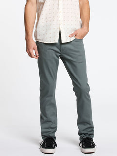 Vorta 5 Pocket Slub Hose - FIR GREEN