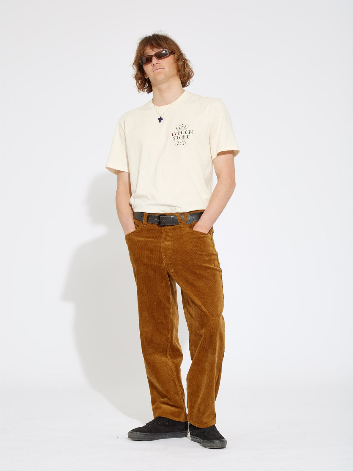 Lurking About Corduroy Trousers - RUBBER (A1132207_RUB) [B]