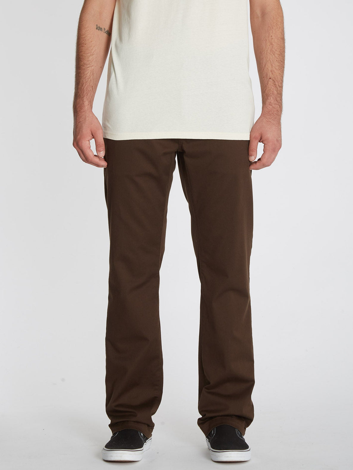 Frickin Modern Stretch Chino Trousers - DARK BROWN (A1132208_DBR) [F]